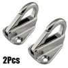 2 x Marine 316 Stainless Steel Spring Snap Fending Hook Fender Boat Hardware