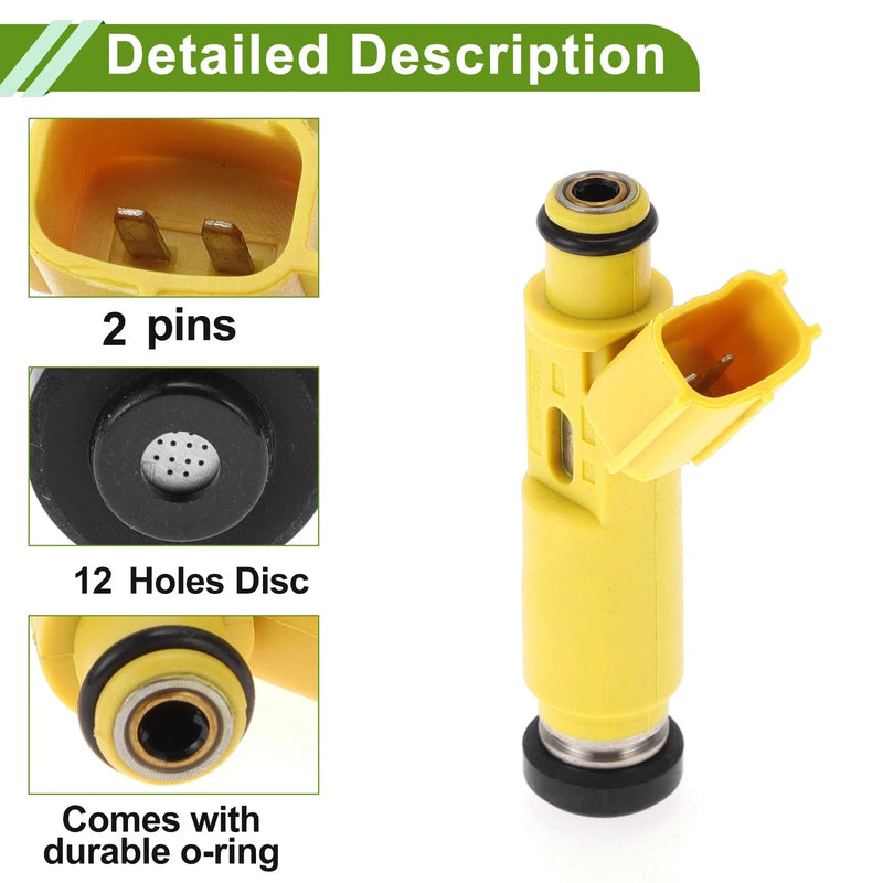 Toyota RAV4 Base 2.0 (2001-2003) 1 Pcs Yellow Fuel Injector