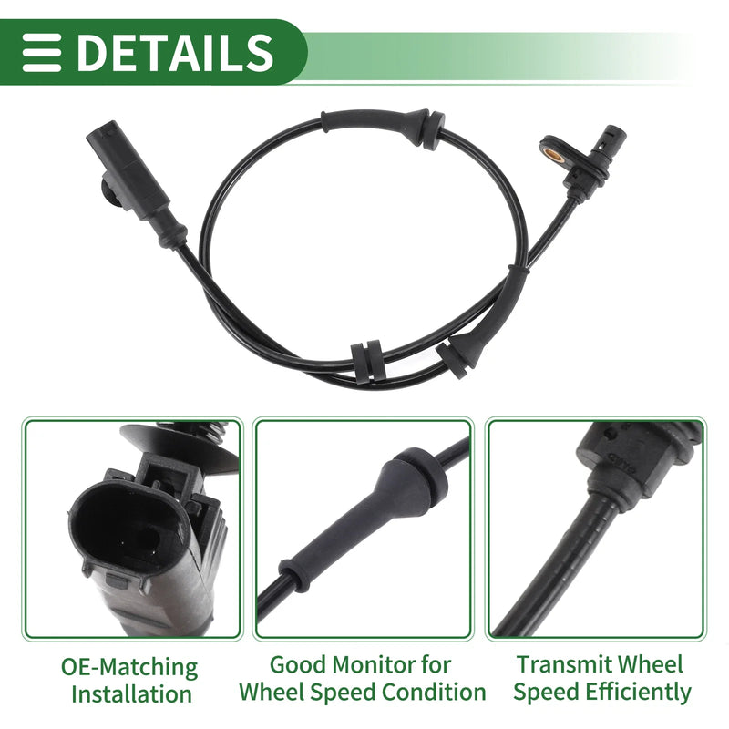 Nissan Versa 1.6L Rear Right ABS Wheel Speed Sensor (2007-2012)