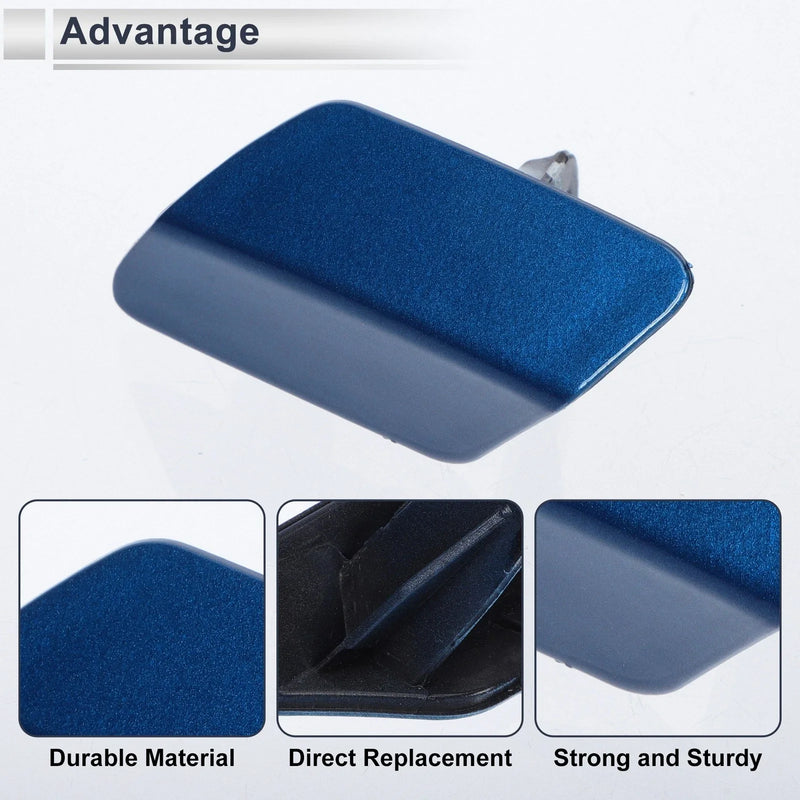 BMW 320i Blue Front Left Side Bumper Headlight Washer Nozzle Cover Cap