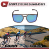 Set Motorcycle Riding Goggles Green Lens Gray Frame Tri-Acetyl Cellulos
