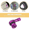 Motorcycle Pair 11.3mm Purple 90 Degree Vacuum Tire Valve Stems Caps