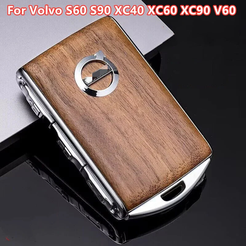 Volvo S60 S90 XC40 XC60 XC90 V60 Wooden Key Remote Control Case Fob Shell