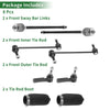 Ford Mustang 8pcs Front Suspension Kit Tie Rod Ends & Sway Bar Links (2005-2010)