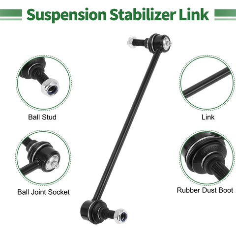 Volkswagen Routan 8pcs Front Suspension Kit Tie Rod End Sway Bar Link Ball