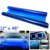 Universal 12x48 Blue Tint Vinyl Overlay Wrap Sheet Headlight Fog Light