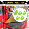 Jeep Wrangler JL JLU (2018-2024) Green Door Limiting Cover Trim
