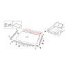 Nissan D21 Navara Pathfinder 1986-1997 Windshield Moulding Upper Center