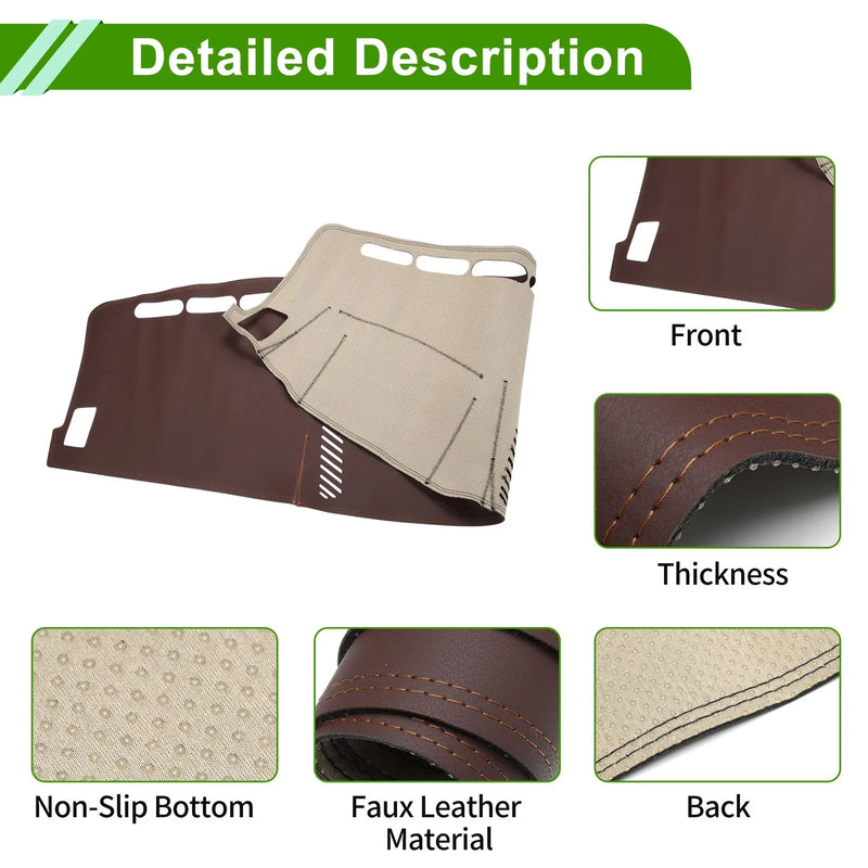 Ford Ranger (2018-2021) - Brown Dash Carpet Dashboard Cover Mat