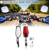 Motorcycle M8/M10 2 x Rear View Handlebar Mirrors