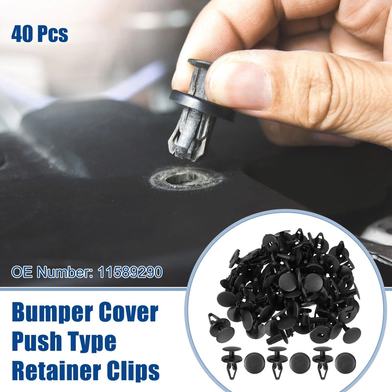 Buick Enclave Bumper Cover Push Type Retainer Clips / 40pcs
