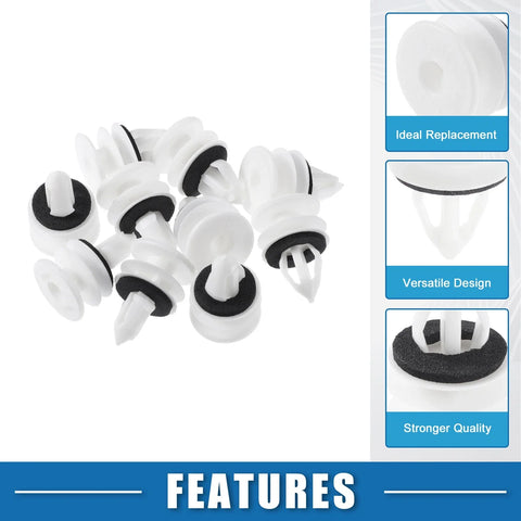 Chevrolet Plastic White 10 x Door Panel Clips