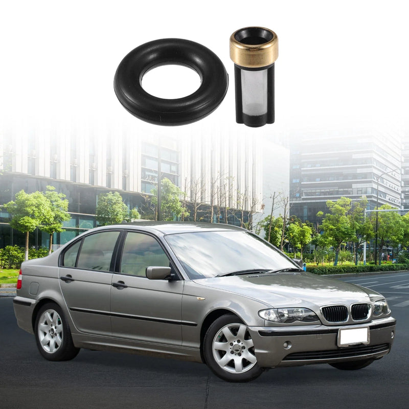 BMW 325Ci NBR Rubber Black 6x Fuel Injector Seal O Ring (2001-2006)
