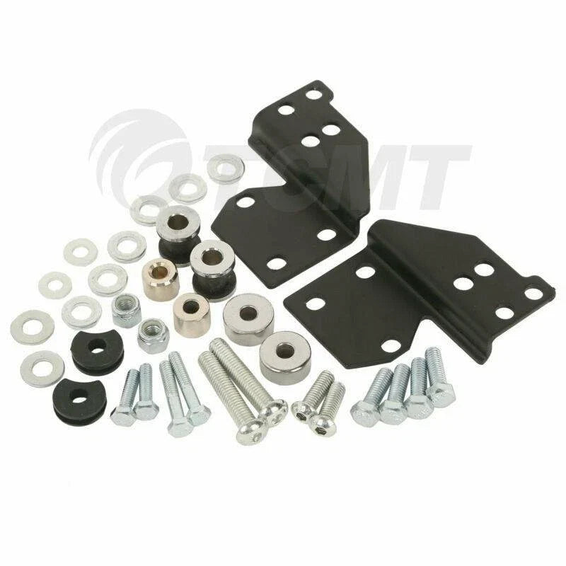 Harley Touring Chrome Mount Rack Docking Hardware Kit (1997 - 2008)