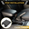 Ford - Microfiber Leather Carbon Fiber Black Console Lid Armrest Cover