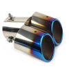 Car 1x Blue Dual Exhaust Pipe Tail Muffler Tip (No Year Specified)