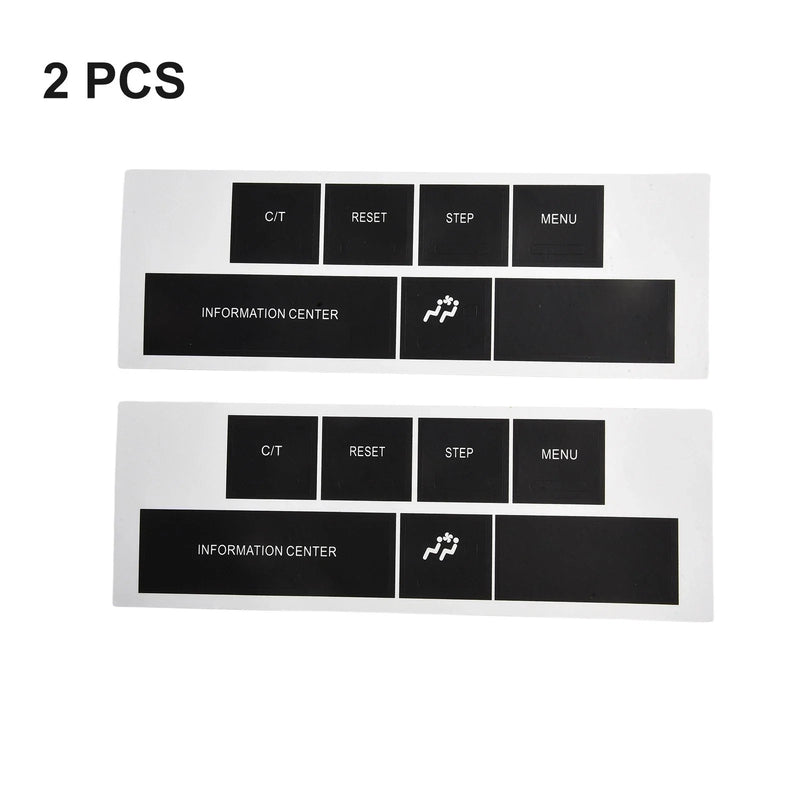 CHRYSLER and JEEP DASH Control Button Sticker in Black Vinyl