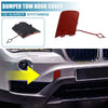 BMW X1 E84 Red Front Bumper Tow Hook Cover (2012-2015)