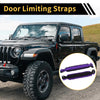 Jeep Wrangler TJ JK JKU (2007-2018) - Black Purple 2 x Door Limiting Straps