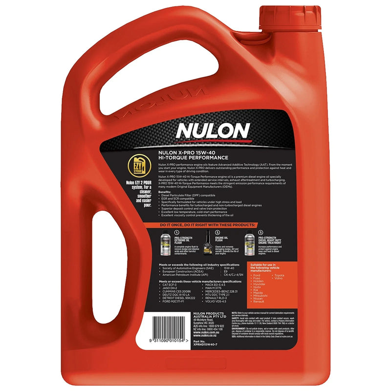 Nulon X-PRO 7L Nulon X-PRO 15W-40 HI-Torque Performance Engine Oil
