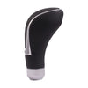 Car Black Leather Gear Shift Knob Shifter Lever Grip (8mm, 10mm, 12mm)
