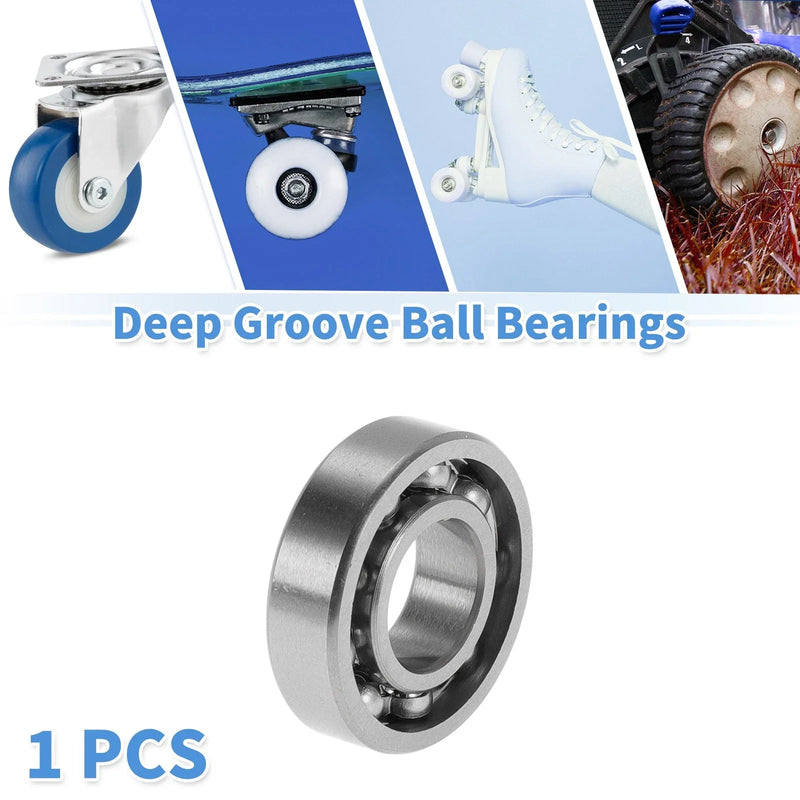 SKF Deep Groove Ball Bearings 10x22x6mm 1 Pc Silver Tone