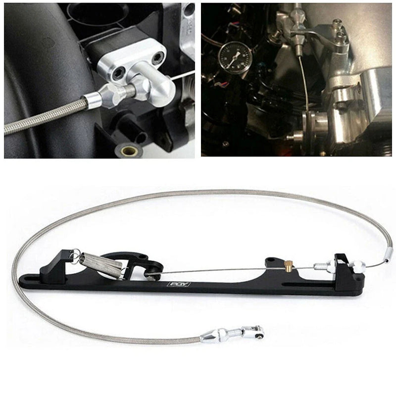 LS Engine LS1 36in Stainless Steel Braided Throttle Cable (1997–2004)