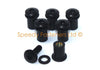 Honda CBR600RR 2x Aluminio Negro carenado y parabrisas kit (2007–2008)