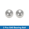 Bearing Ball 31.8mm Bearing Steel G40 Precision Ball Silver Tone 2 x