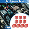 Pickup Trucks & Cars 10 Pcs 50 Amp Mini Box Shaped Fuses