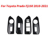 Toyota Prado Fj150 4x Carbon Fiber Window Switch Panel Cover (2010–2021)