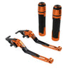 Speed Twin Orange Extendable Brake Clutch Levers Grip Set (2019-2023)
