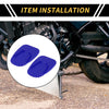 Universal Motorcycle Kickstand Pad 3.54x2.36 in Blue 2 x Pcs