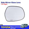 Side Door Mirror Glass Lens Right Fits Toyota Ventury Commuter Van 2005-18 D06