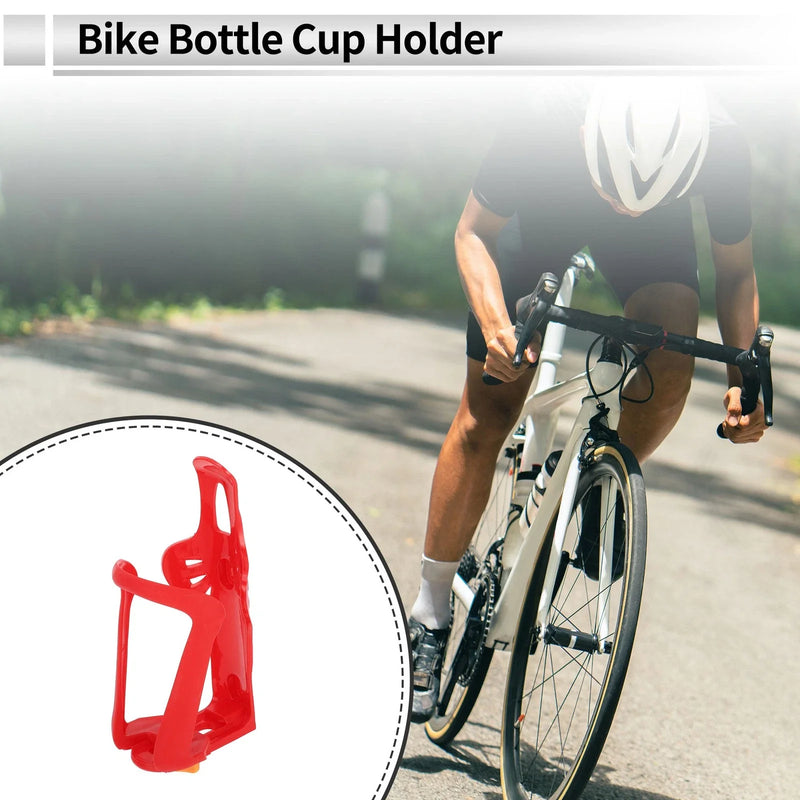 Motorcycle Bicycle Drink Holder 1 Pc Red ABS PC Universal