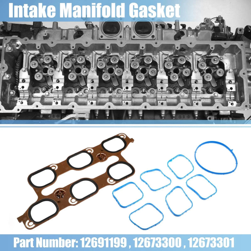 GMC Buick Engine Intake Manifold Upper Lower Gasket Set