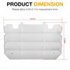 Kawasaki KX125 KX250 Pair White Radiator Louvers Guards (1997–2005)