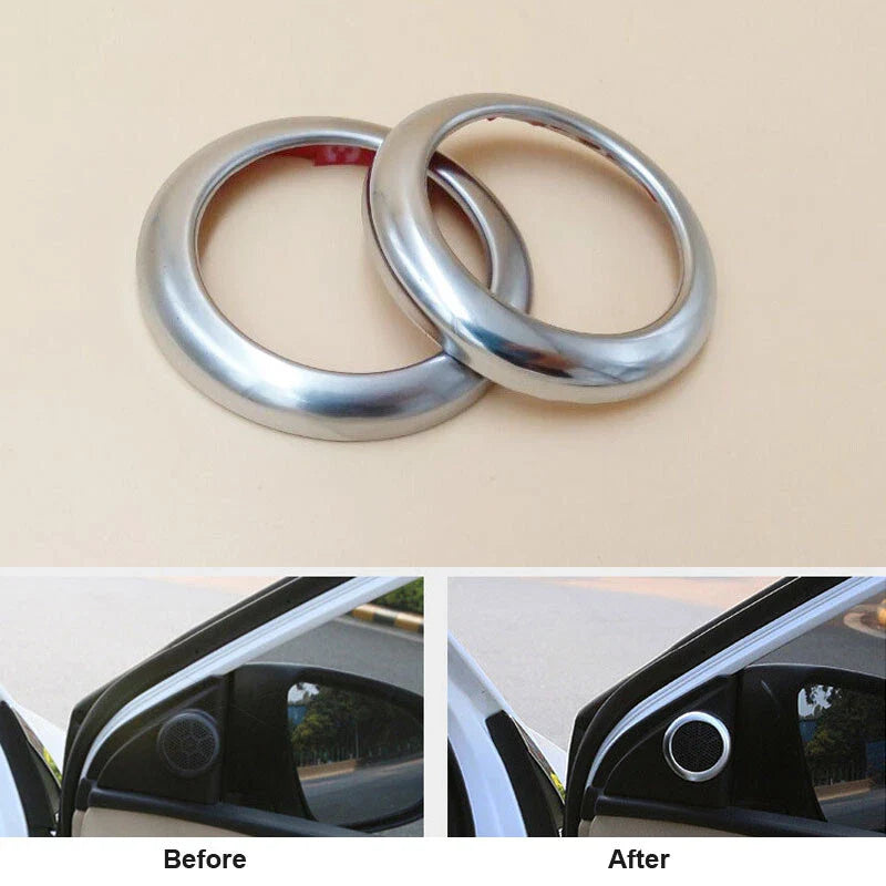 Toyota Corolla Car A Pillar Side High Tweeter Speaker Cover Ring Trim Fit