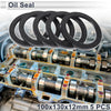 Oil Seal 100x130x12mm NBR Rubber Rotary Shaft Seal Black 5 Pcs