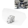 Car Clear & Chrome Adjustable Clip-On Windshield Air Deflector