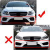 Mercedes Benz E-Class W213 6x Front Bumper Lip Splitter Spoiler (2017-2023)
