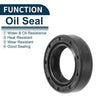 Make Model Oil Seal 16x25x7mm 5Pcs Seal Ring Rotary Shaft NBR Rubber