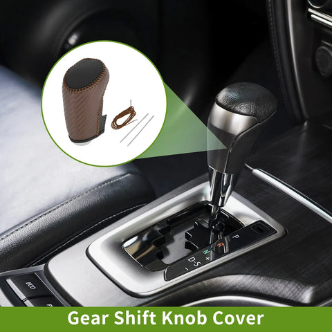 Chevrolet Malibu Brown Carbon Fiber Gear Shift Knob Cover (2016-2023)
