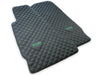 Aston Martin DB9 Black Carpets Leather Floor Mats (2004-2016)