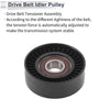 Volvo S60 (2001-2010) Black 1 Pc Drive Belt Idler Pulley