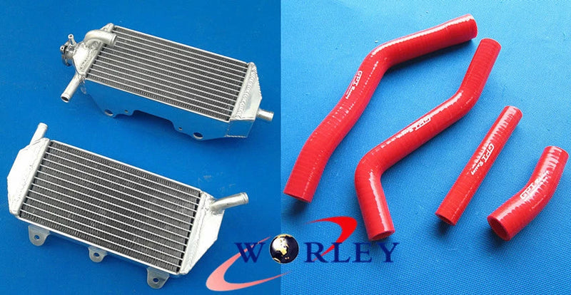 Yamaha YZ450F Aluminum Radiator + Blue Hose (2010-2013)
