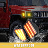 Jeep Black Amber Lens Front LED Side Marker Lights (2018-2023)
