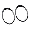 Mini Cooper R55 R56 R57 2 x Headlight Bezel Trim Ring Cover Black (2007-2015)