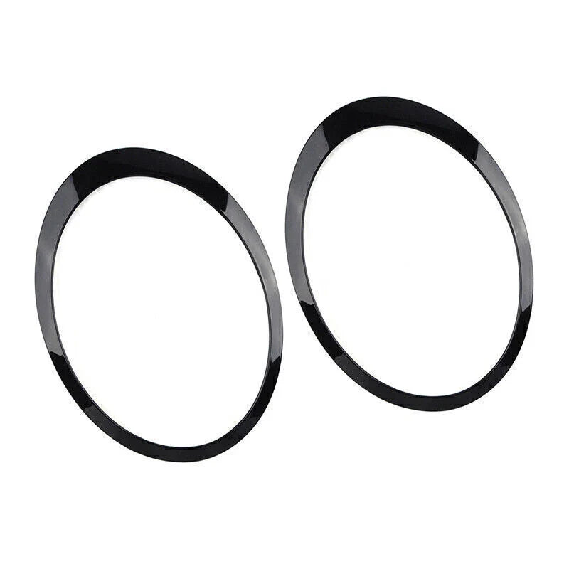 Mini Cooper R55 R56 R57 2 x Headlight Bezel Trim Ring Cover Black (2007-2015)