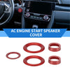 Honda Civic Red Engine Start Speaker Switch Knob Cover Ring (2016-2021)